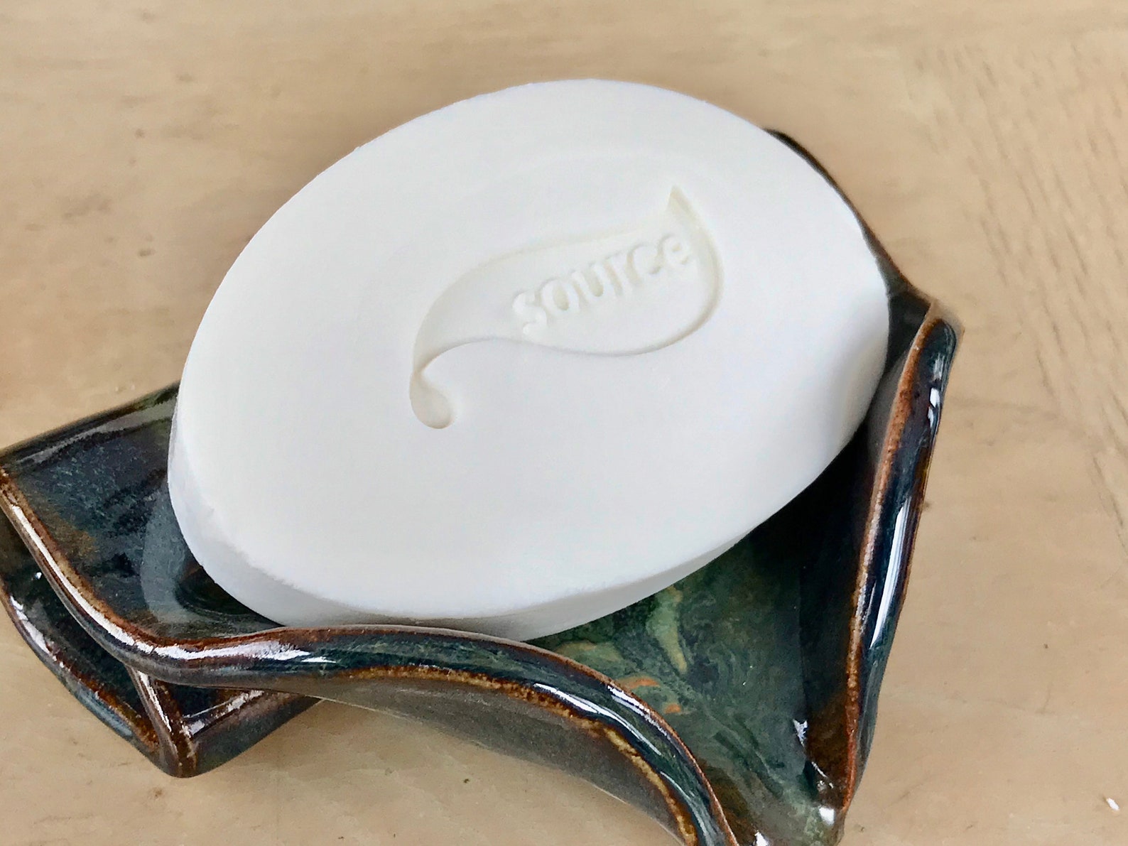 Self Draining Soap Dish Amazon Green Etsy