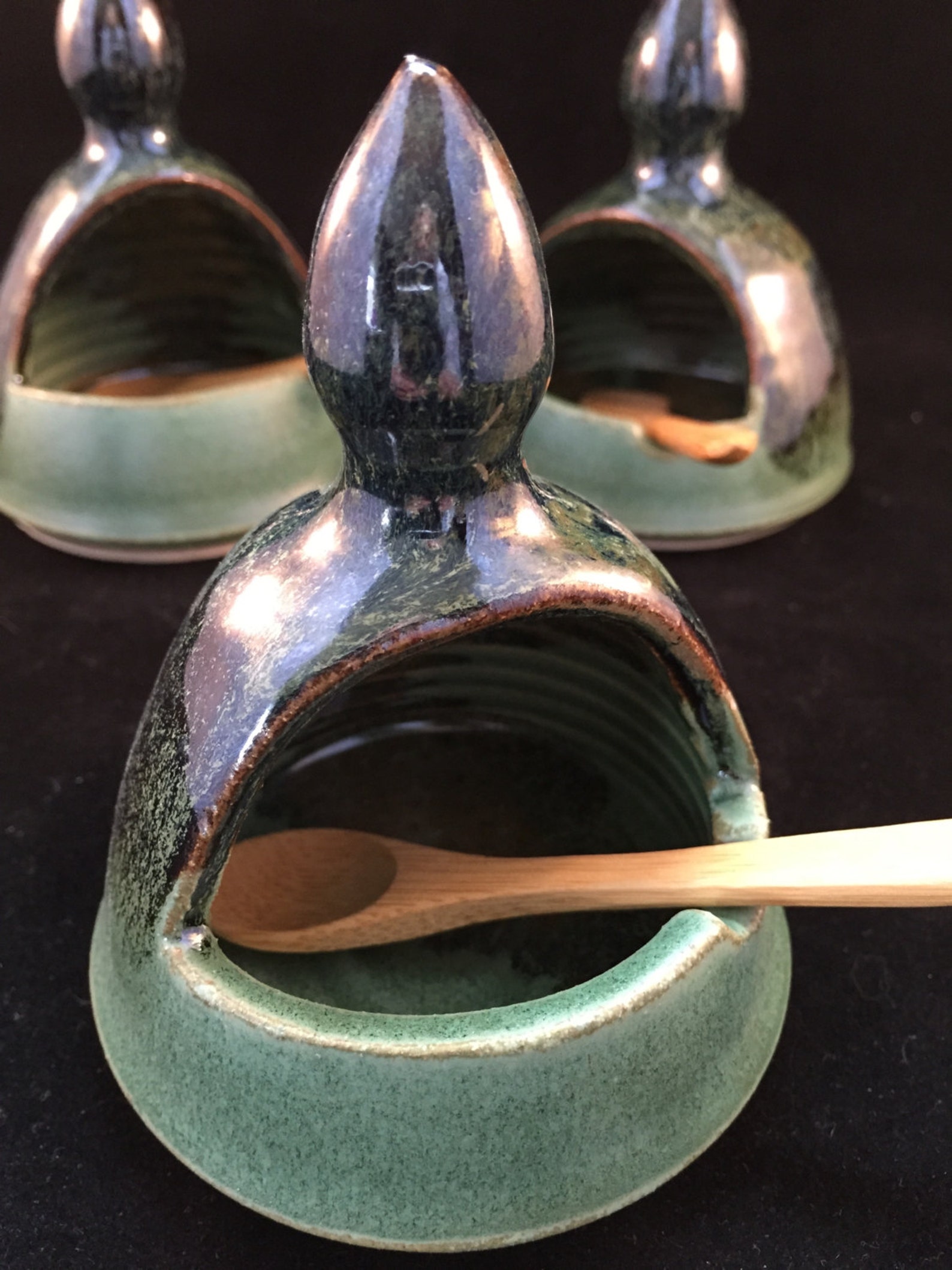 Salt Pig Salt Cellar Small Amazon Green Etsy