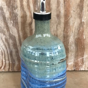 Oil Bottle in Lapis Blue