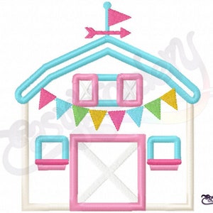 Pastel Farmhouse Applique - Digital Machine Embroidery Design