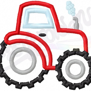 Tractor Applique - Digital Machine Embroidery Design