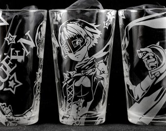 Queen Laser Engraved Pint Glass