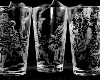 Aloy Laser Engraved Pint Glass