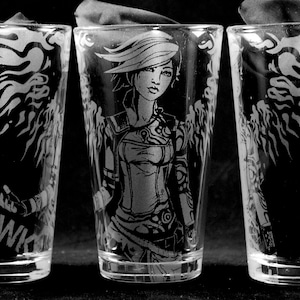 Lilith Laser Engraved Pint Glass