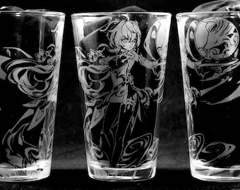 Ganyu Laser Engraved Pint Glass