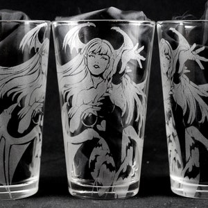 Morrigan Laser Engraved Pint Glass