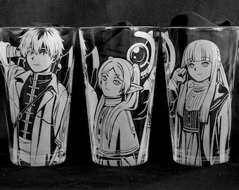 Frieren Laser Engraved Pint Glass or Tumbler