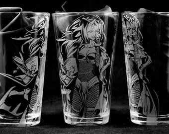 Tharja Laser Engraved Pint Glass