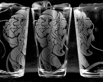 Felicia Laser Engraved Pint Glass