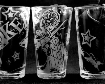 Joker Protagonist Laser Engraved Pint Glass
