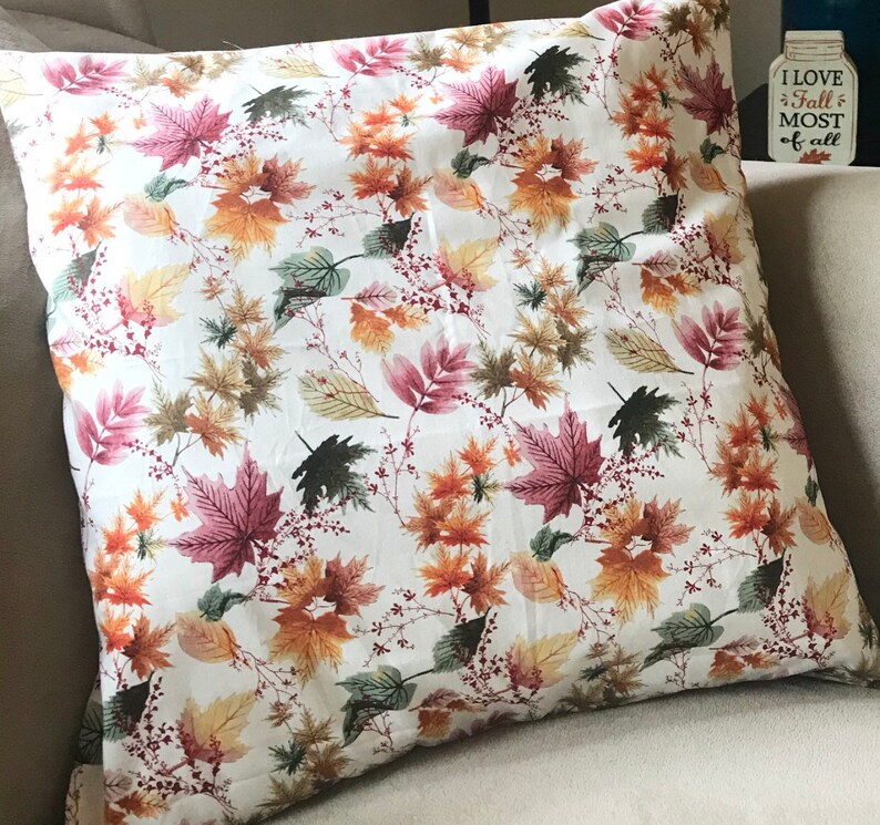 18x18 Throw Pillow Cover Envelope Pillow Fall Autumn Etsy