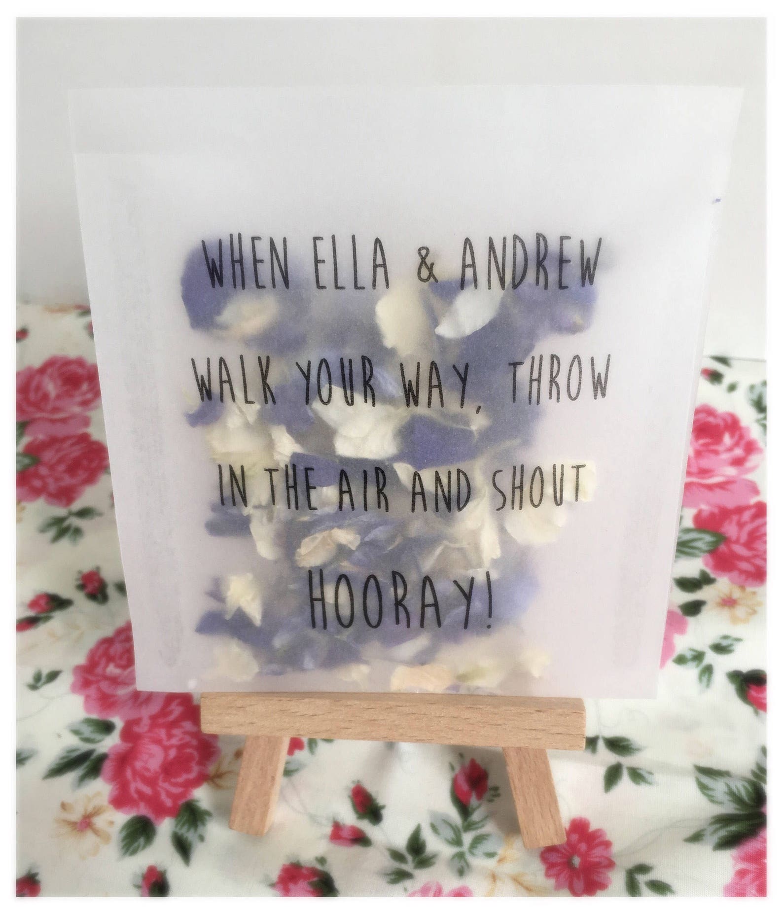 Personalised Confetti Bags Pack of 10 Church Venue Throw Etsy UK