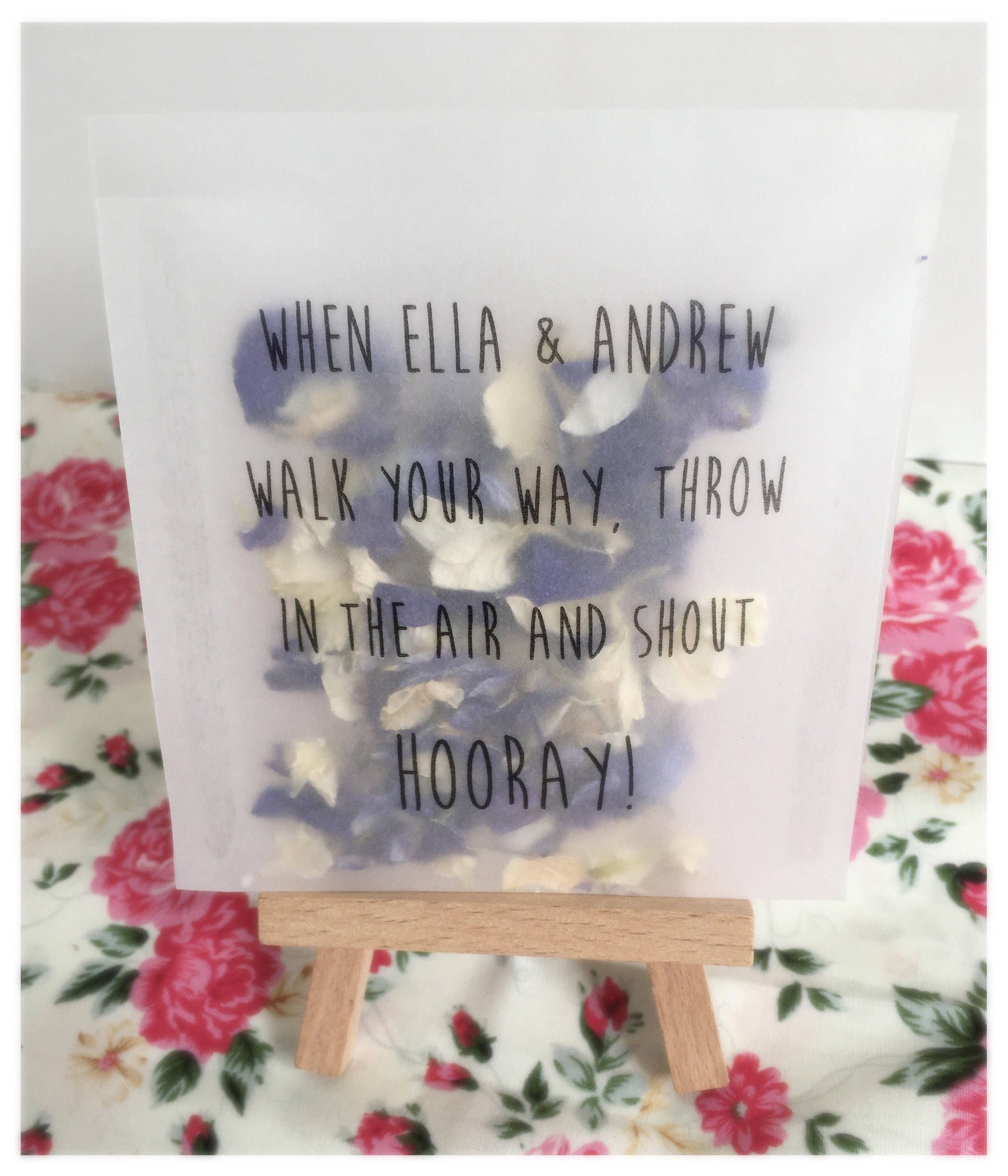 Personalised Confetti Bags Pack of 10 Church Venue Throw Etsy UK