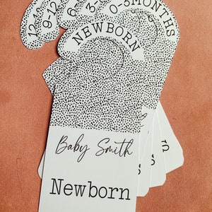 Personalised Dalmation  wardrobe dividers newborn - 18 months new baby gift newborn baby room