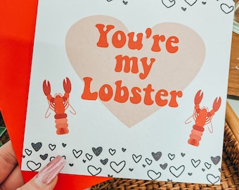 Du bist mein Hummer Karte | Valentinstag, Freunde Theme