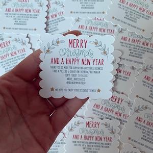 Small Business Christmas Thank you Cards, Thank you Cards, Christmas, Small Business Briefpapier