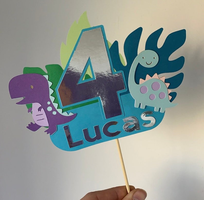 Toppers Dinosaurios Para Tarta - 6 Piezas Arcilla Blanda Cumpleaños