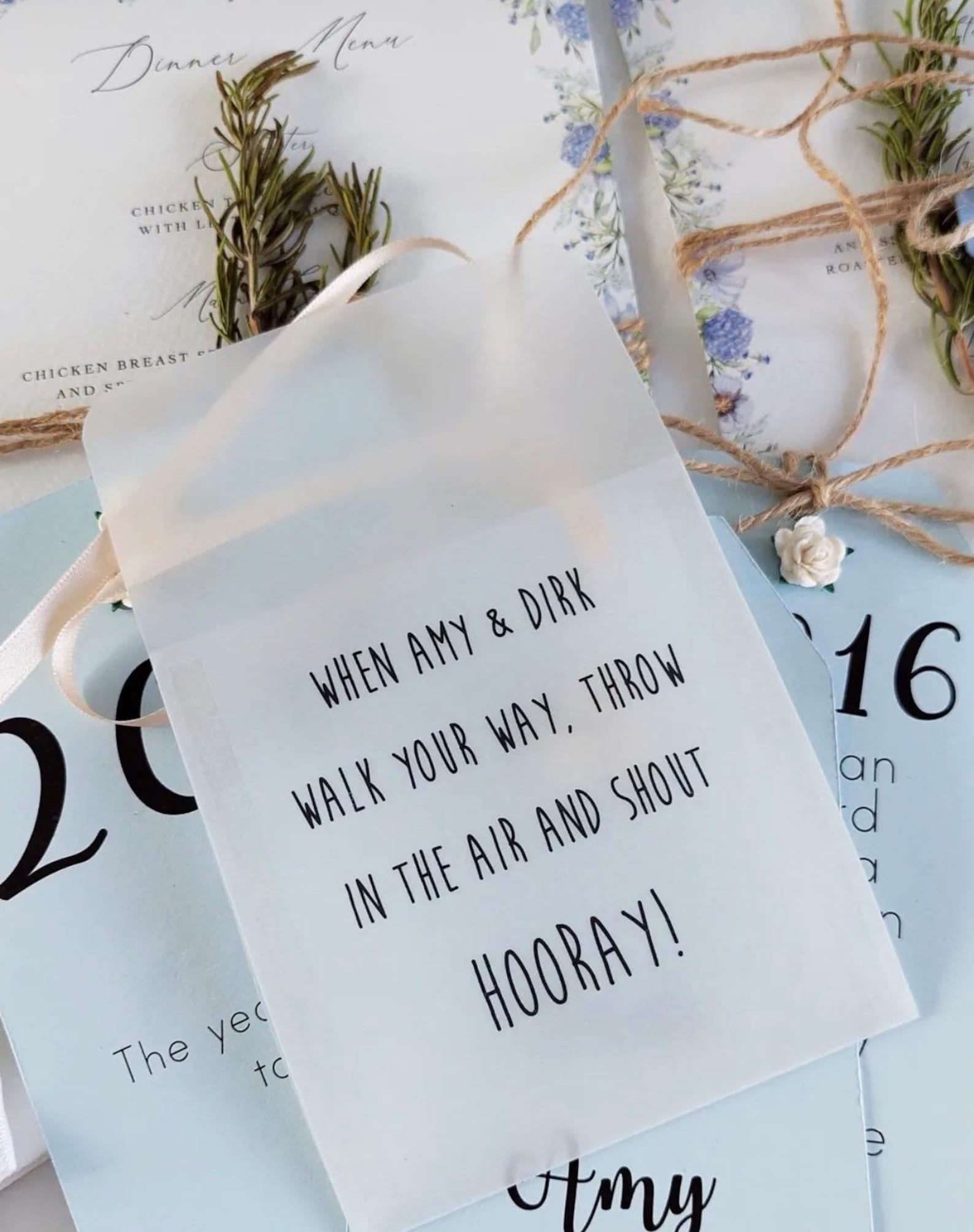 Personalised Confetti Bags Pack of 10 Church Venue Throw Etsy UK