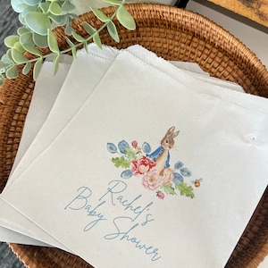 Sacchetti per feste a tema floreale Peter Rabbit / Sacchetti per dolci / Baby Shower / Battesimo / Personalizzati / Sacchetti per torte / Sacchetti per cupcake