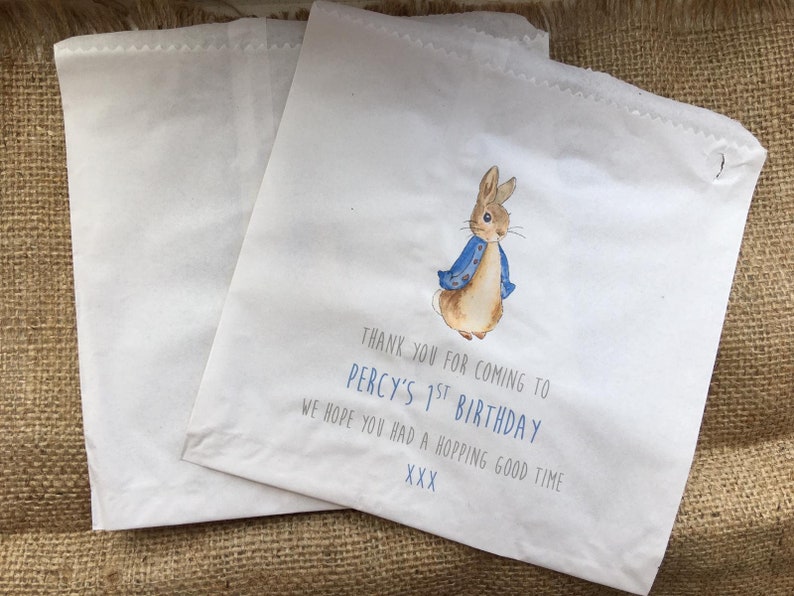 Peter Rabbit Party Bags Sweetie Baby Shower Christening Etsy UK