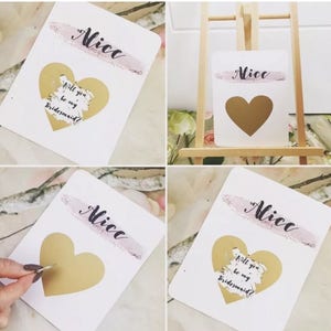 Carte Scratch Of Gold Heart Serez-vous ma demoiselle d’honneur
