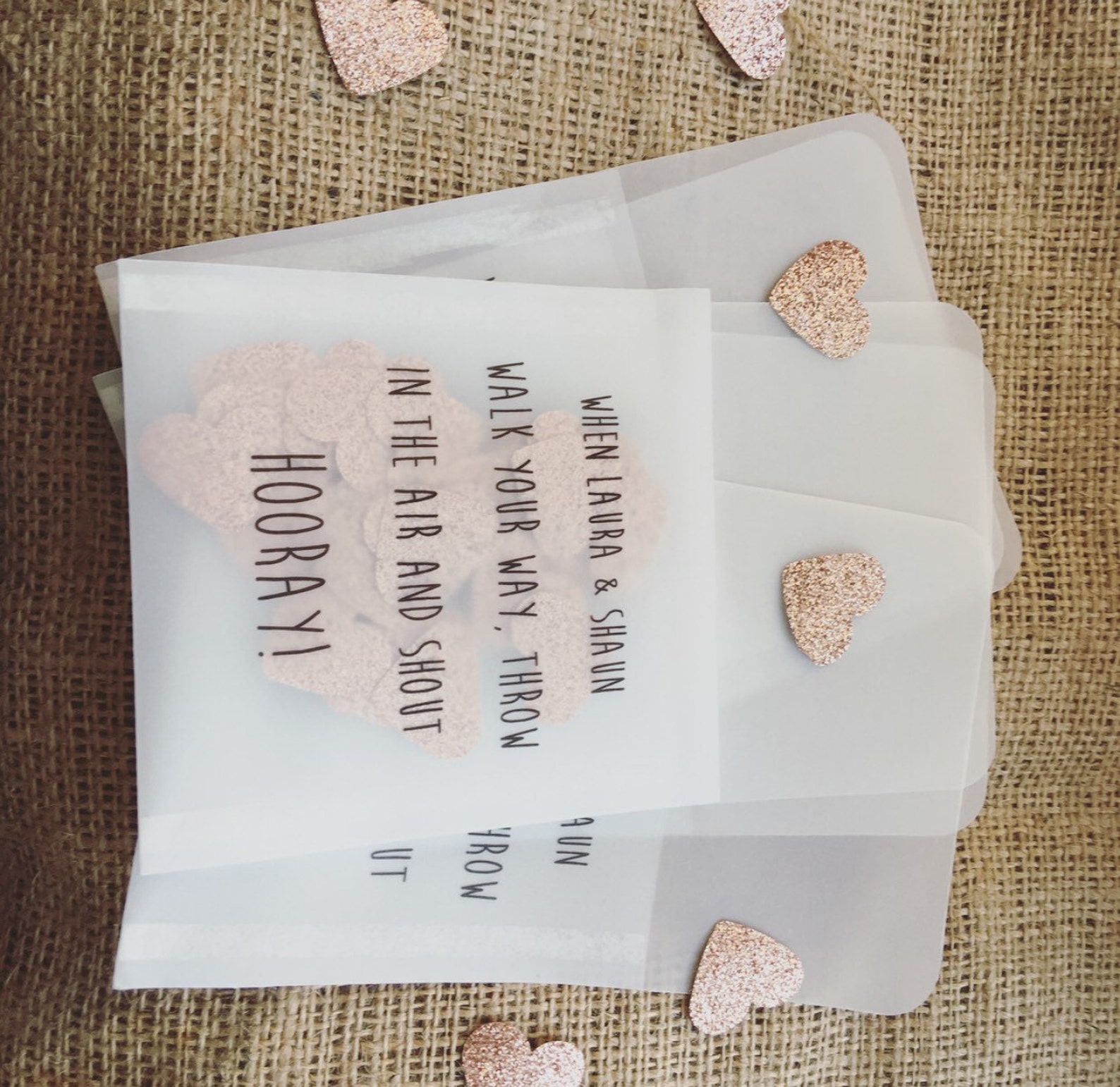 Personalised Confetti Bags Pack of 10 Church Venue Throw Etsy UK