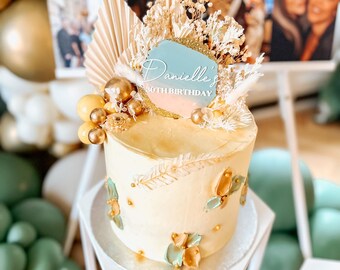 Personalised Acrylic Cake Topper | Birthday, Baby Shower, Christening