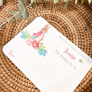 Peter Rabbit thema advieskaarten OF voorspellingskaarten | Babyshower | Nieuwe Baby | Mama to Be Kaarten