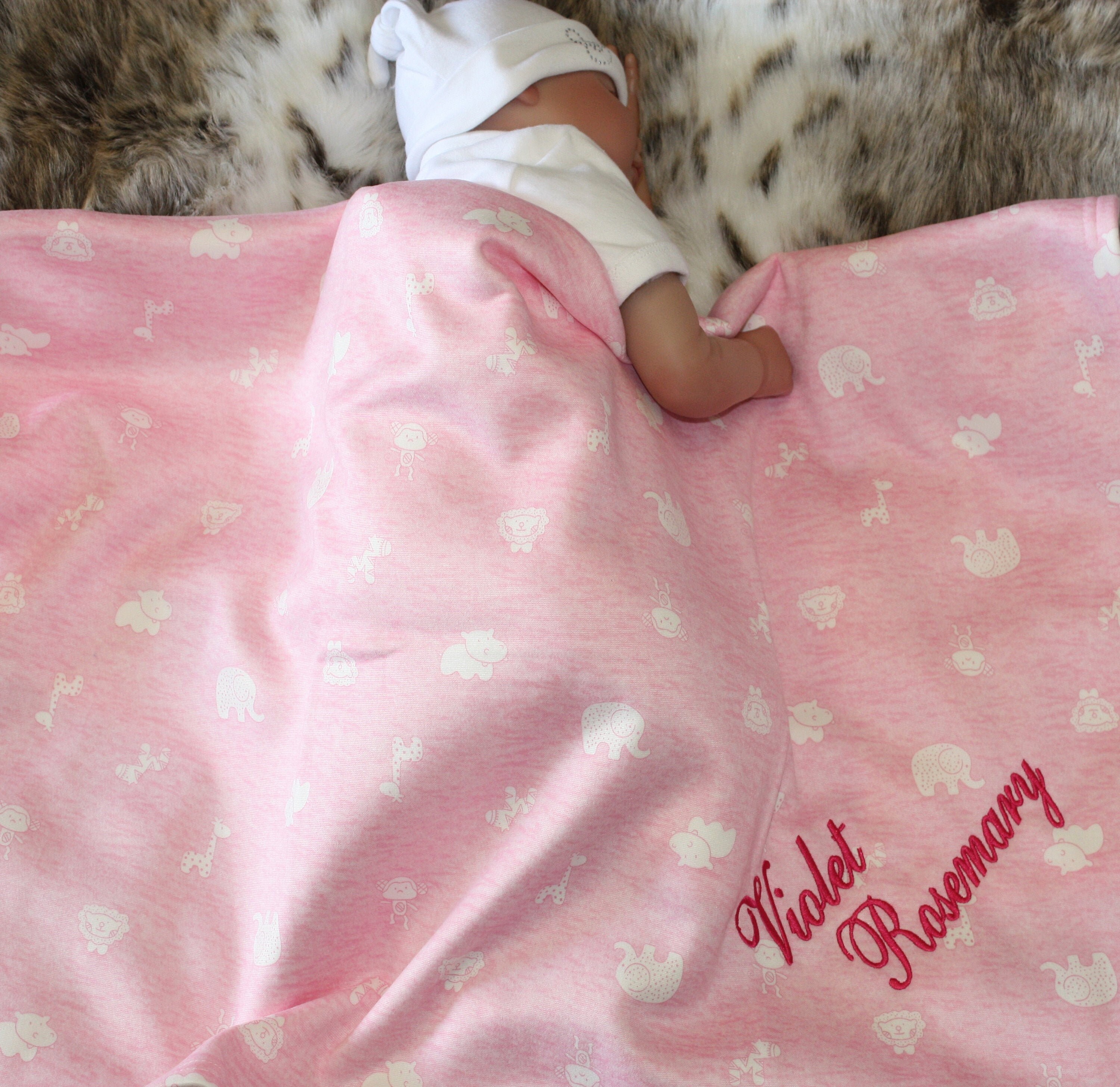 Baby blanket personalised. Lovely and soft pram blanket. New Etsy