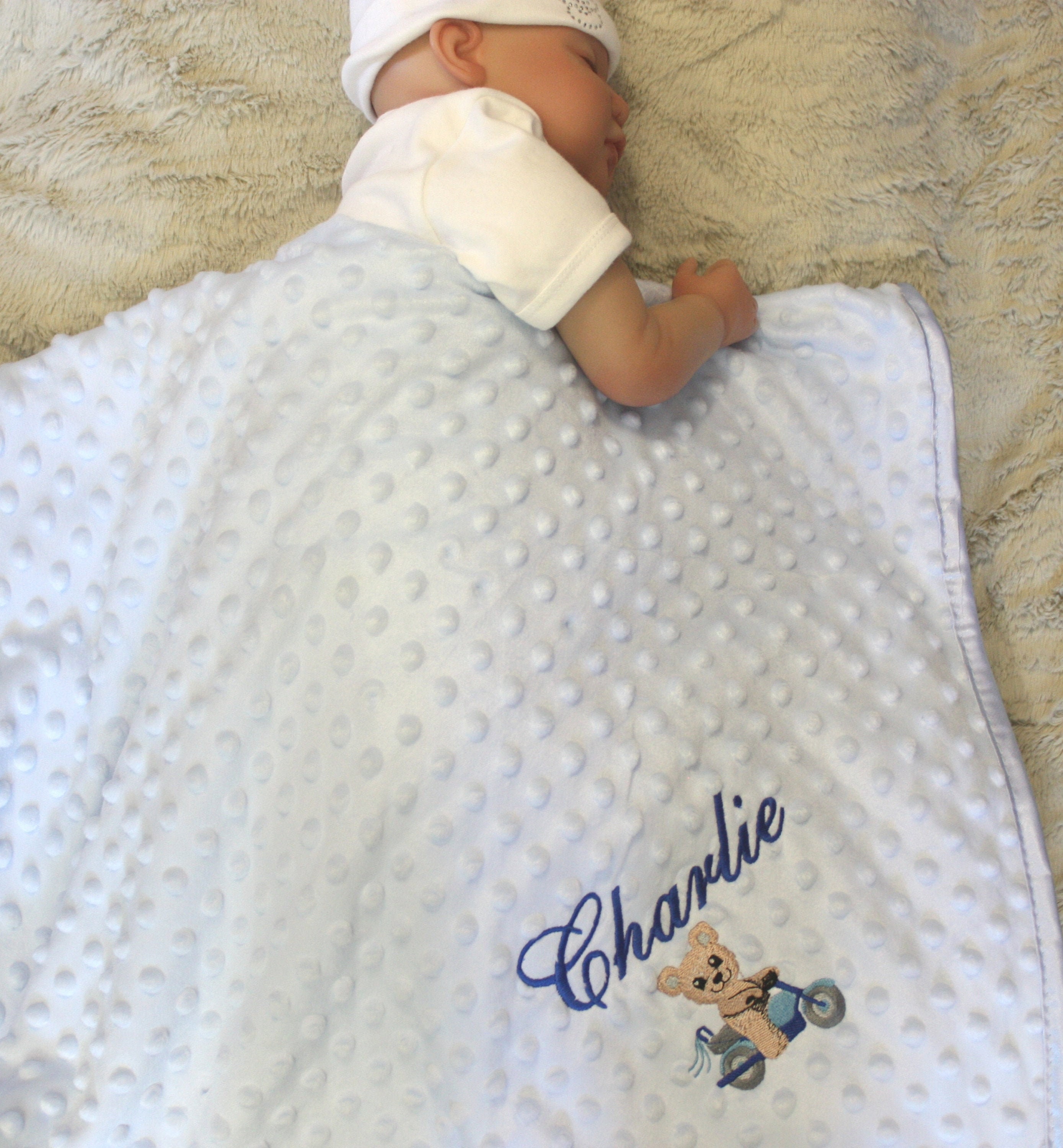 Baby Blanket Personalised. Lovely and Soft Pram Blanket. New Etsy Ireland