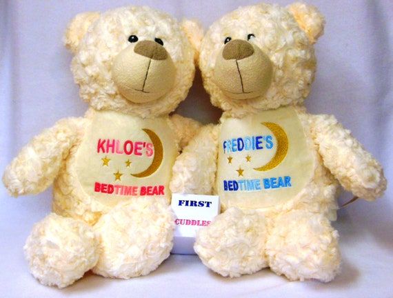 baby's first teddy bear personalised