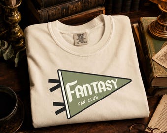Fantasy Fan Club | tshirt | reading | book | bookish | romantasy | dragons | knight | bookworm | D&D | LOTR | Hobbit | Elven | cottage core