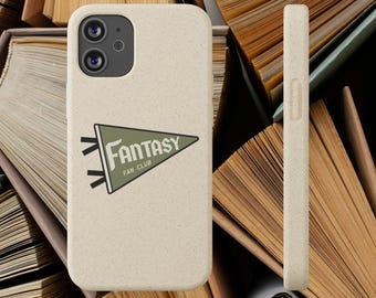Fantasy Fan Club | eco-friendly phone case | bookish | bookworm | LOTR | D&D | Dragon | Nerd | Reader