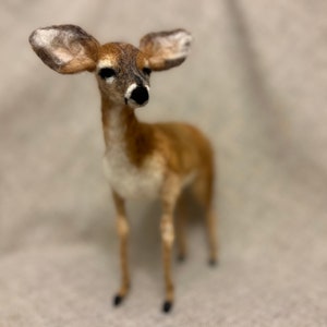 Needle Deer, needle felted realistic animals