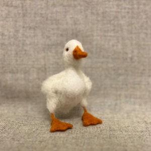 White duck, baby duck, goose, needle felted, made to order