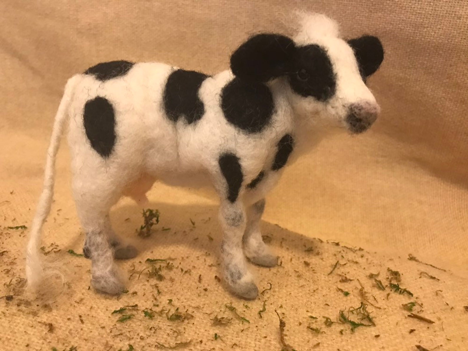 Farm Animals Needle Felted Cow. Needle Felted Animal Etsy