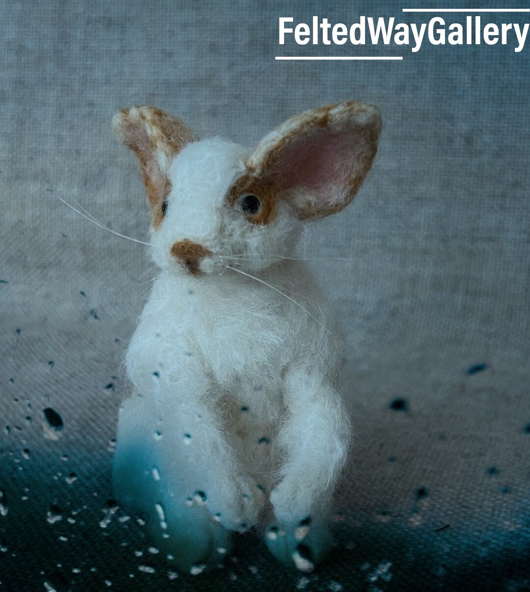 Needle Felted Rabbit, Bunny, White Rabbit - Etsy