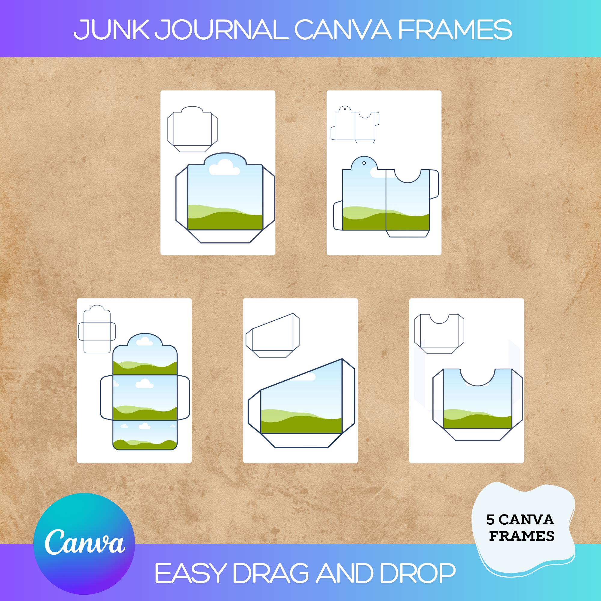Junk Journaling Envelope Canva Template