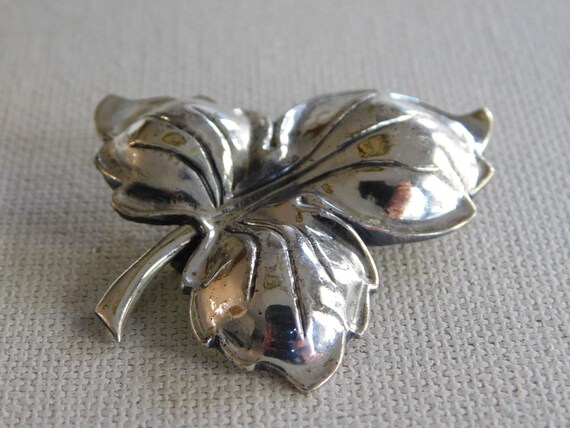 Danecraft Sterling Silver Rounded Leaf Figuarl Le… - image 2