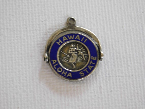 Sterling Silver Hawaii Aloha State Hula Dancer Charm