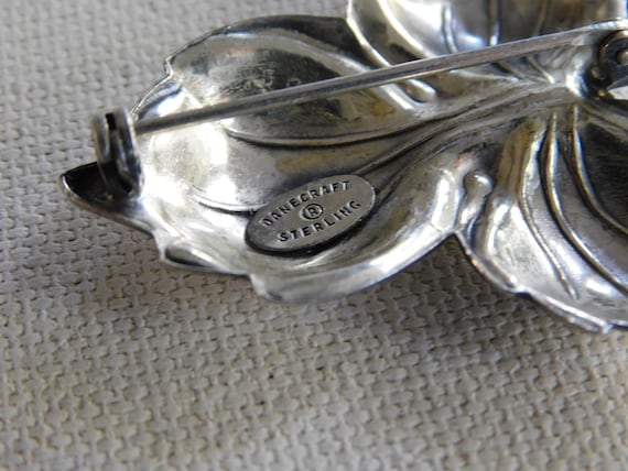 Danecraft Sterling Silver Rounded Leaf Figuarl Le… - image 5