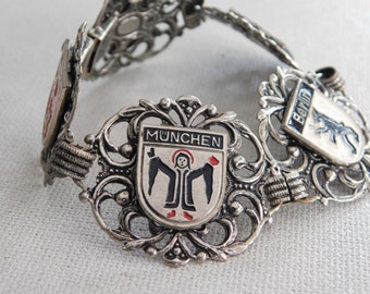 Vintage Germany Souvenir Bracelet Crest Shield