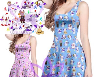 Moogle Dress | Final Fantasy | Black, Blue, Pink, Green, Custom