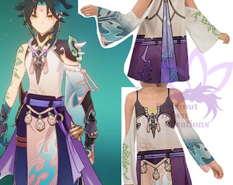 Xiao Dress Kimono Genshin Impact Cosplay Dress Xiao Cosplay