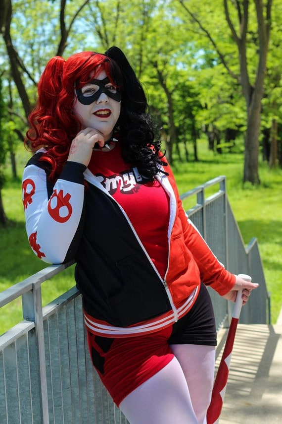 Harley Quinn Batman Lego Inspired Hoody ZIP UP Etsy