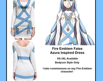Anime Fire Emblem Fates Azura Bright Dress Cosplay Costume Custom Made
