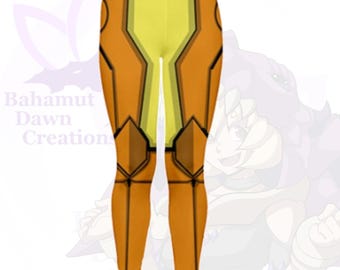 Samus Varia Armor Leggings: Metroid Inspired Tights