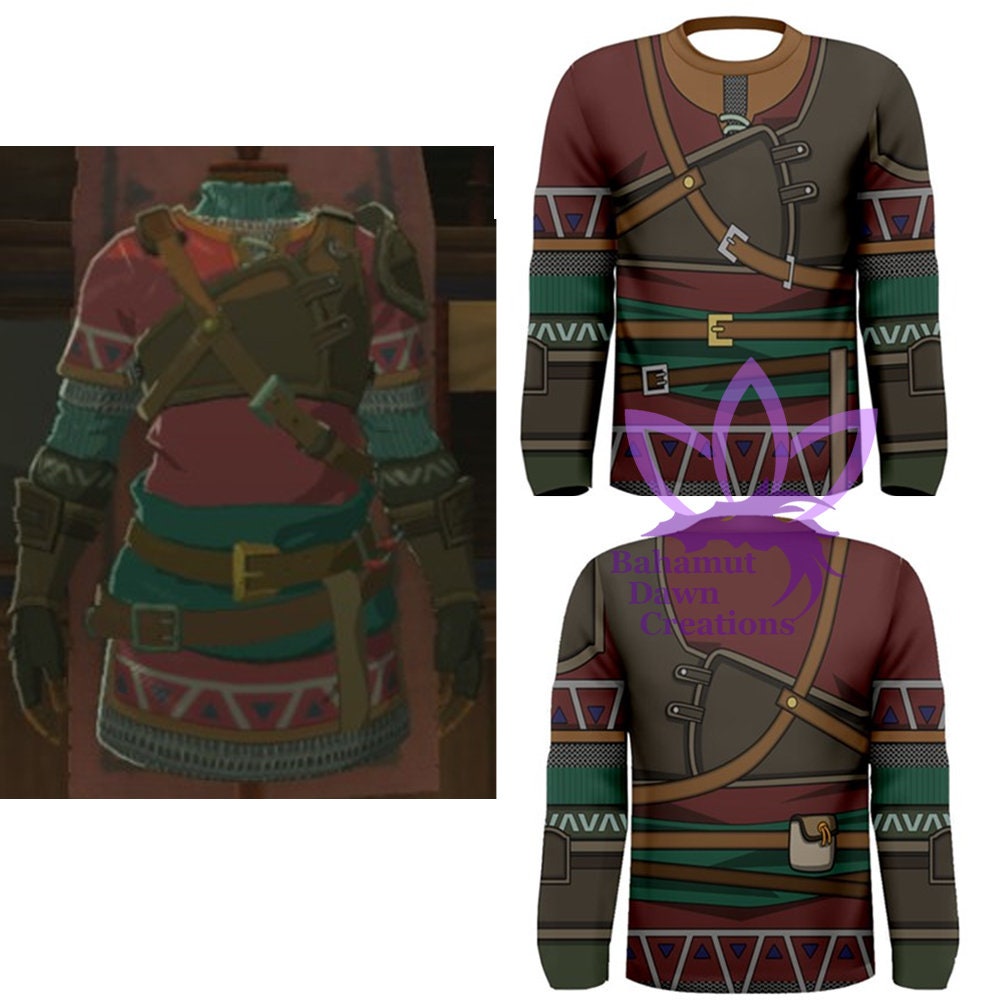 Hylian Tunic Long Sleeve BOTW Link Shirt Etsy