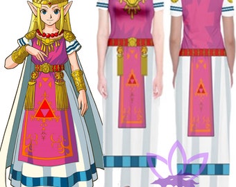 Zelda A link to the past Maxi Short Sleeve Dress