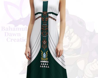 Zelda Tears of the Kingdom Skater Dress: Sleeveless Cosplay